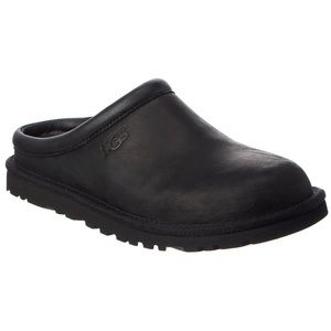 UGG classic leather clog black